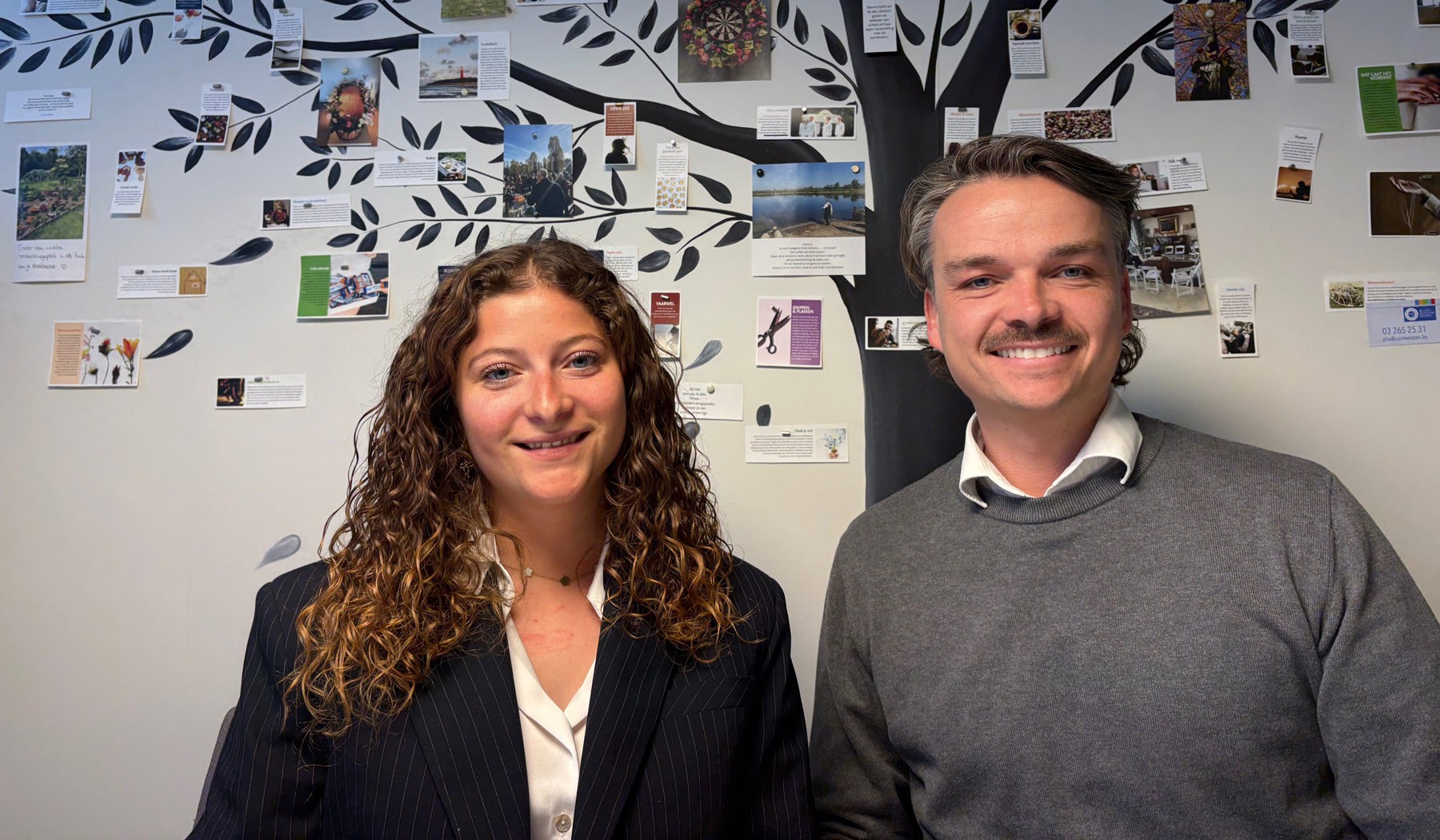 Les conseillers funéraires Gaëlle Beugoms et Sam Pelgroms accompagnent les familles avec soin et attention dans l’un des moments les plus difficiles de leur vie.